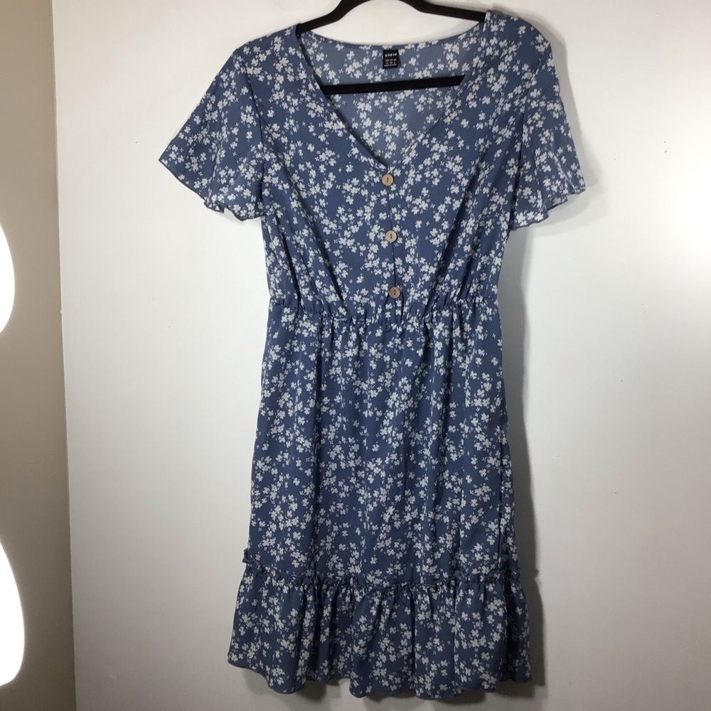 Shein blue dress medium